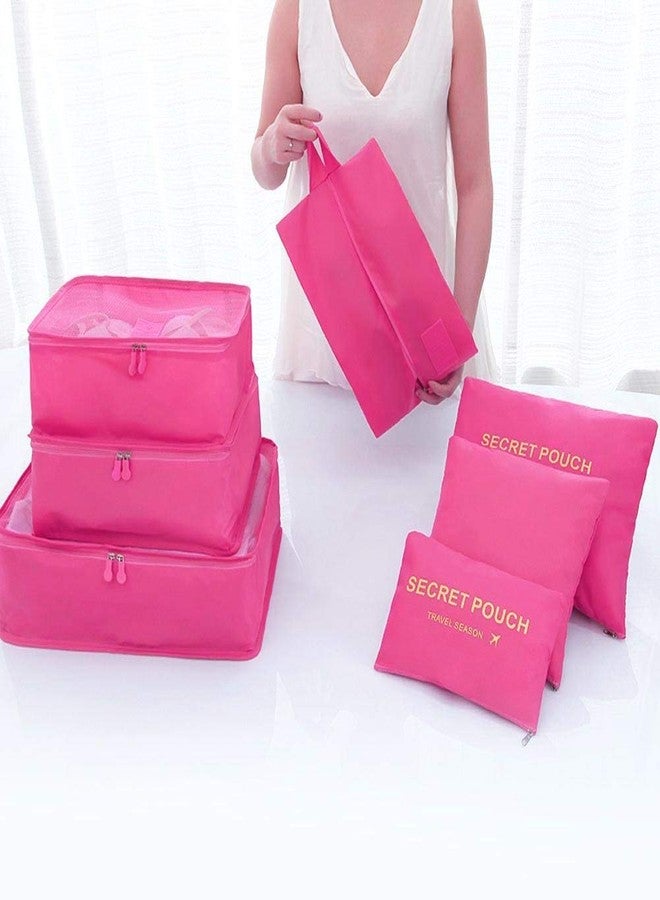 Waymore Travel Packing Cube Luggage Organizers Bag Clothes Storage Secret Pouches with Shoe Pouch (Set of 7pcs) - Image 2